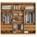Ver imagem 2 de Guarda Roupa Casal Buriti 6 Portas Cinamomo - Santos Andirá