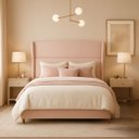 Ver imagem 1 de Cabeceira de Cama Box Estofada 140 Cm Padrão Casal Diamond Boucle