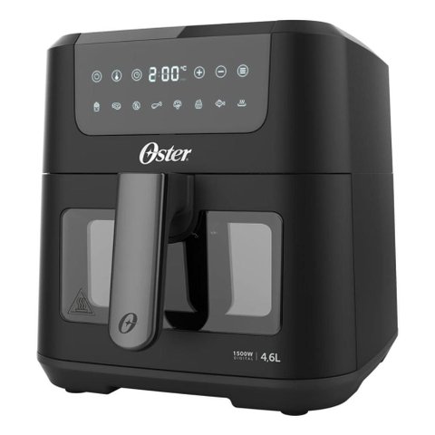Fritadeira Airfryer Oster OFRT970 - 127V - Visor Digital Touch - 4,6L - 8 Funções - Grelha Removí