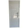 Porta de Alumínio Lambri Simples 210x60 C/ Puxador Completa - 1