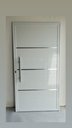 Ver imagem 1 de Porta de Alumínio Lambri Simples 210x60 C/ Puxador Completa