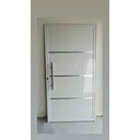 Ver imagem 1 de Porta de Alumínio Lambri Simples 210x60 C/ Puxador Completa