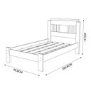 Ver imagem 3 de Cama de Solteiro 100% MDF 117x95,8cm Marina Branco/Lilás
