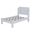 Ver imagem 7 de Cama de Solteiro 100% MDF 117x95,8cm Marina Branco/Lilás