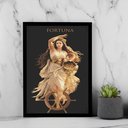 Ver imagem 1 de Quadro do Arquétipo da Deusa da Fortuna 24x18cm - com Vidro:moldura Branca