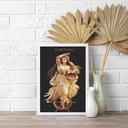 Ver imagem 2 de Quadro do Arquétipo da Deusa da Fortuna 24x18cm - com Vidro:moldura Branca