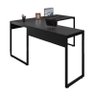 Mesa de Escritório em L 150x90 Office Industrial Preto - PR Móveis - 1