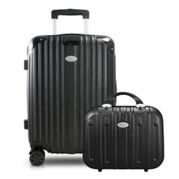 Mala Viagem De Bordo + Frasqueira Jacki Design Contempo Preto - 1