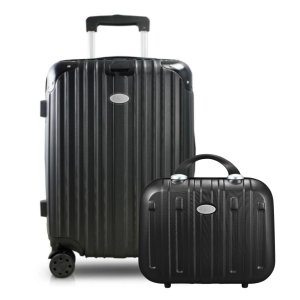 Mala Viagem De Bordo + Frasqueira Jacki Design Contempo Preto