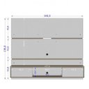 Ver imagem 3 de Painel para TVs até 65 Polegadas Com Nicho e Duas Portas Fênix Espresso Móveis