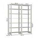 Ver imagem 3 de Closet Modulado 2 Peças 12 Prateleiras Yes Preto/Branco