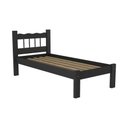 Ver imagem 2 de Cama Solteiro Madeira Maciça Com Colchão Madri Cr4161 Preta