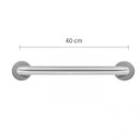 Ver imagem 2 de Barra Apoio Escovada 40 cm em Aço Inox 1.1/4 Astra