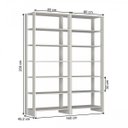 Ver imagem 2 de Closet Modulado 2 Peças 12 Prateleiras Yes 