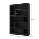 Ver imagem 3 de Estante para Quarto Elowen Yescasa Preto/Onix