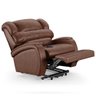 Poltrona do Papai Reclinável Kalie Elevação Lift Elétrico Fh9 Pu Marrom Brilho - Mpozenato - 8