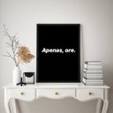 Ver imagem 2 de Quadro Decorativo Apenas ore 24x18cm:madeira Preta