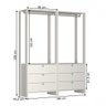 Closet Modulado 2 Peças 2 Cabideiros e 6 Gavetas Yes - 3
