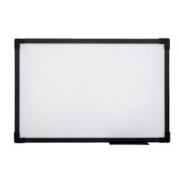 Quadro Lousa Branco Uv Soft Colors 60x40 Moldura Preta Stalo - 1