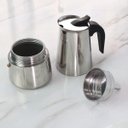 Ver imagem 4 de Cafeteira Italiana Aço Inox 4 Xícaras 200 Ml
