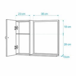 Gabinete para Banheiro Amarelo com Cuba Branca e Armário com Espelho - 5