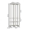 Ver imagem 2 de Guarda-Roupa Modulado Closet 2 Peças 2 Cabideiros e 6 Nichos Yes Preto