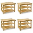 Ver imagem 1 de Kit 4 Armários Multiuso em Madeira Maciça