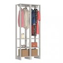 Ver imagem 1 de Closet Modulado 2 Peças 2 Cabideiros e 6 Nichos Yes Branco