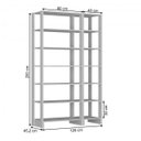 Ver imagem 2 de Guarda-Roupa Modulado Closet 2 Peças 12 Nichos Yes Preto