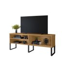 Ver imagem 2 de Estante para Tv até 55 Polegadas Rack Moderno Estilo Industrial para Sala e Quarto Luxo Moderno