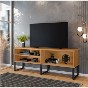 Estante para Tv até 55 Polegadas Rack Moderno Estilo Industrial para Sala e Quarto Luxo Moderno