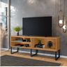 Estante para Tv até 55 Polegadas Rack Moderno Estilo Industrial para Sala e Quarto Luxo Moderno - 1