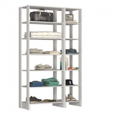 Closet Modulado 2 Peças 12 Nichos Yes Branco