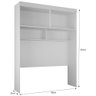 Guarda Roupa Modulado Individual Aéreo Casal Orion Branco 4 Portas Leifer Móveis - 3