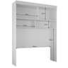 Guarda Roupa Modulado Individual Aéreo Casal Orion Branco 4 Portas Leifer Móveis - 4