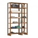 Ver imagem 1 de Guarda-Roupa Modulado Closet 2 Peças com 12 Nichos Yes Marrom