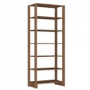 Ver imagem 2 de Guarda-Roupa Modulado Closet 2 Peças 1 Porta com 2 Prateleiras e 9 Nichos Yes Marrom
