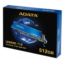 Ver imagem 3 de Gravador Ssd 512gb Nvme M.2 2280 Adata Azul Real com Acabamento Dourado