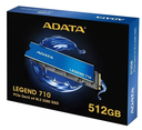 Ver imagem 3 de Gravador Ssd 512gb Nvme M.2 2280 Adata Azul Real com Acabamento Dourado