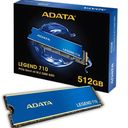 Ver imagem 1 de Gravador Ssd 512gb Nvme M.2 2280 Adata Azul Real com Acabamento Dourado