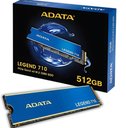 Ver imagem 1 de Gravador Ssd 512gb Nvme M.2 2280 Adata Azul Real com Acabamento Dourado