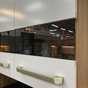 Ver imagem 7 de Armário de Cozinha Compacta Versalhes 12 Portas, 1 Gaveta e Balcão com Tampo em Mdp Freijó Supremo -