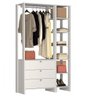 Closet Modulado 2 Peças com 1 Cabideiro 3 Gavetas e 7 Nichos Yes  - 1