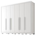 Ver imagem 1 de Guarda Roupa Casal Platinium 6 Portas 6 Gavetas Branco Absoluto Semi Fosco - Zanzini