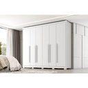 Ver imagem 3 de Guarda Roupa Casal Platinium 6 Portas 6 Gavetas Branco Absoluto Semi Fosco - Zanzini