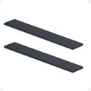 Ver imagem 1 de Kit 02 Prateleiras Suporte Embutido 150x25x4cm Preta Conceito