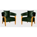 Ver imagem 1 de KIT 2 POLTRONA DECORATIVA VALENTINA LUXO DORA BELA - 0130 Verde Musgo