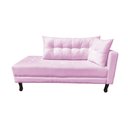 Ver imagem 1 de Divã Recamier Troya 2,00 Cm Lado Direito Suede Rosa Bebê