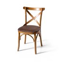 Ver imagem 1 de Cadeira de Jantar Estofada em Madeira Wien Marrom – Straub Web