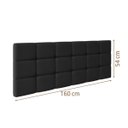 Ver imagem 3 de Cabeceira Pendente Cama Box Queen Luna 160 cm - Preto